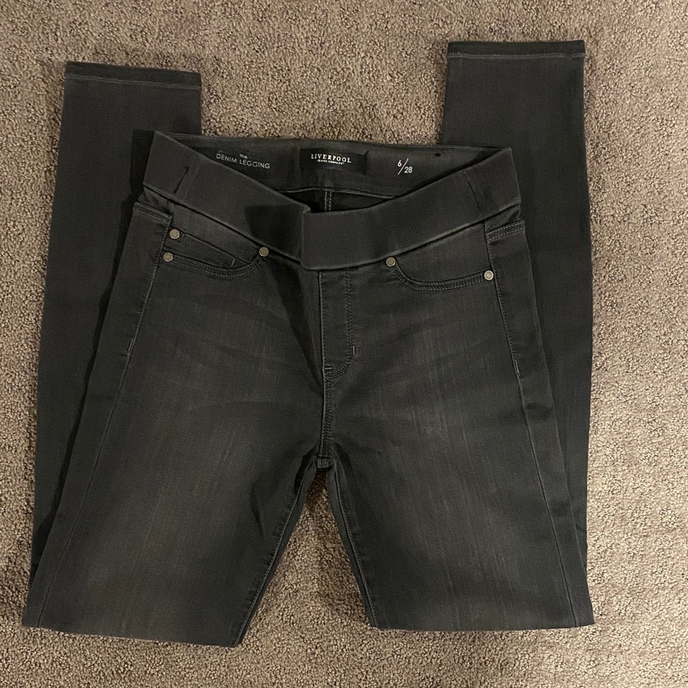 Liverpool Jeans Company Women's Black Jeggings